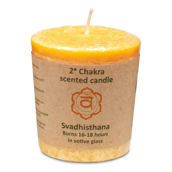 Scented votive candle 2nd chakra