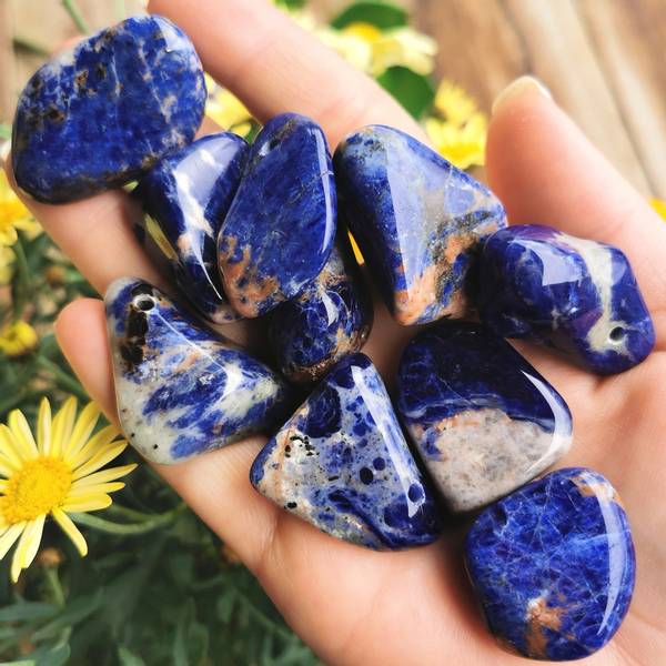 Sodalite Pendant 25-30mm dark